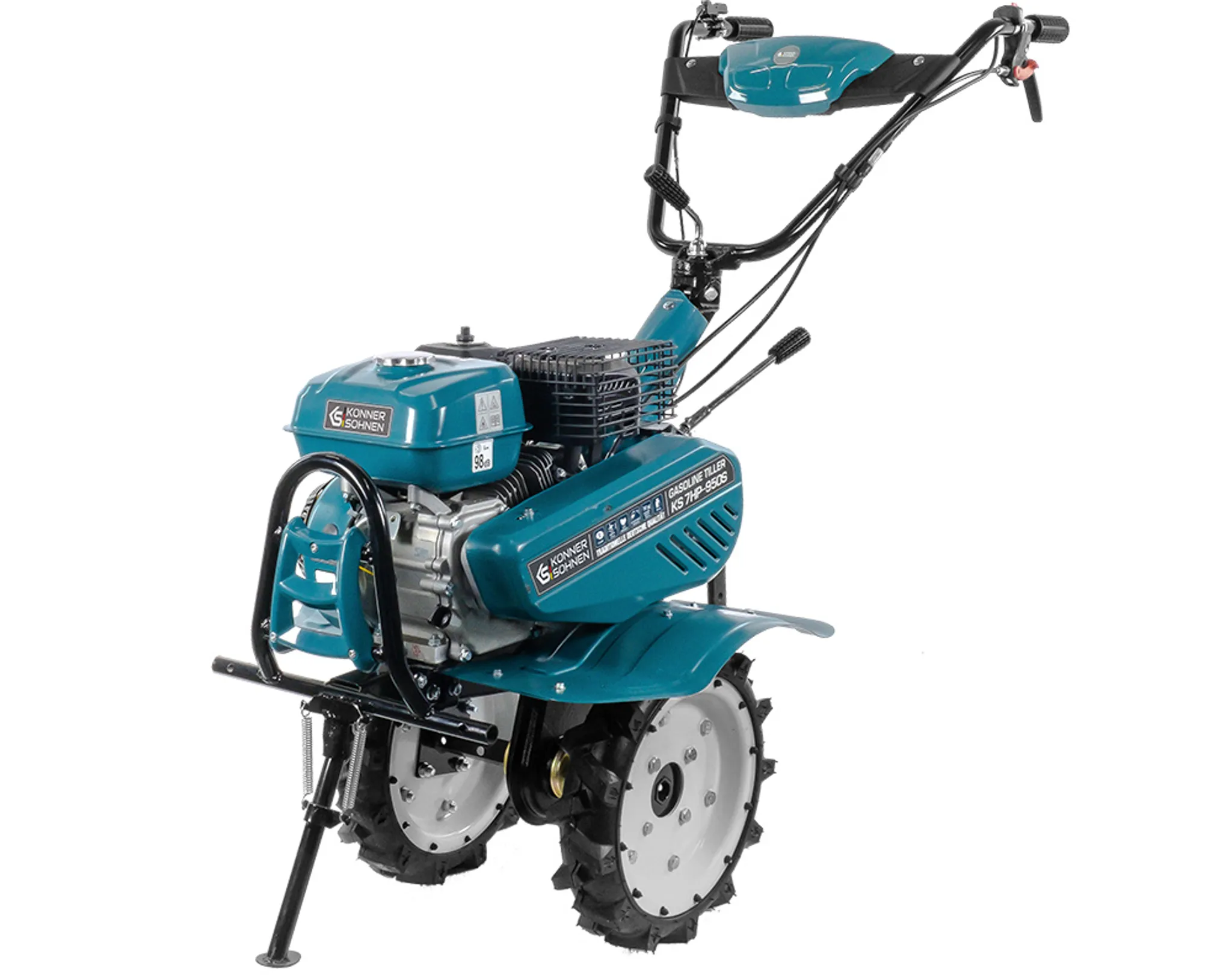 Könner & Söhnen KS 7HP-950S Benzin-Bodenhacke Motorhacke Gartenfräse Bodenfräse