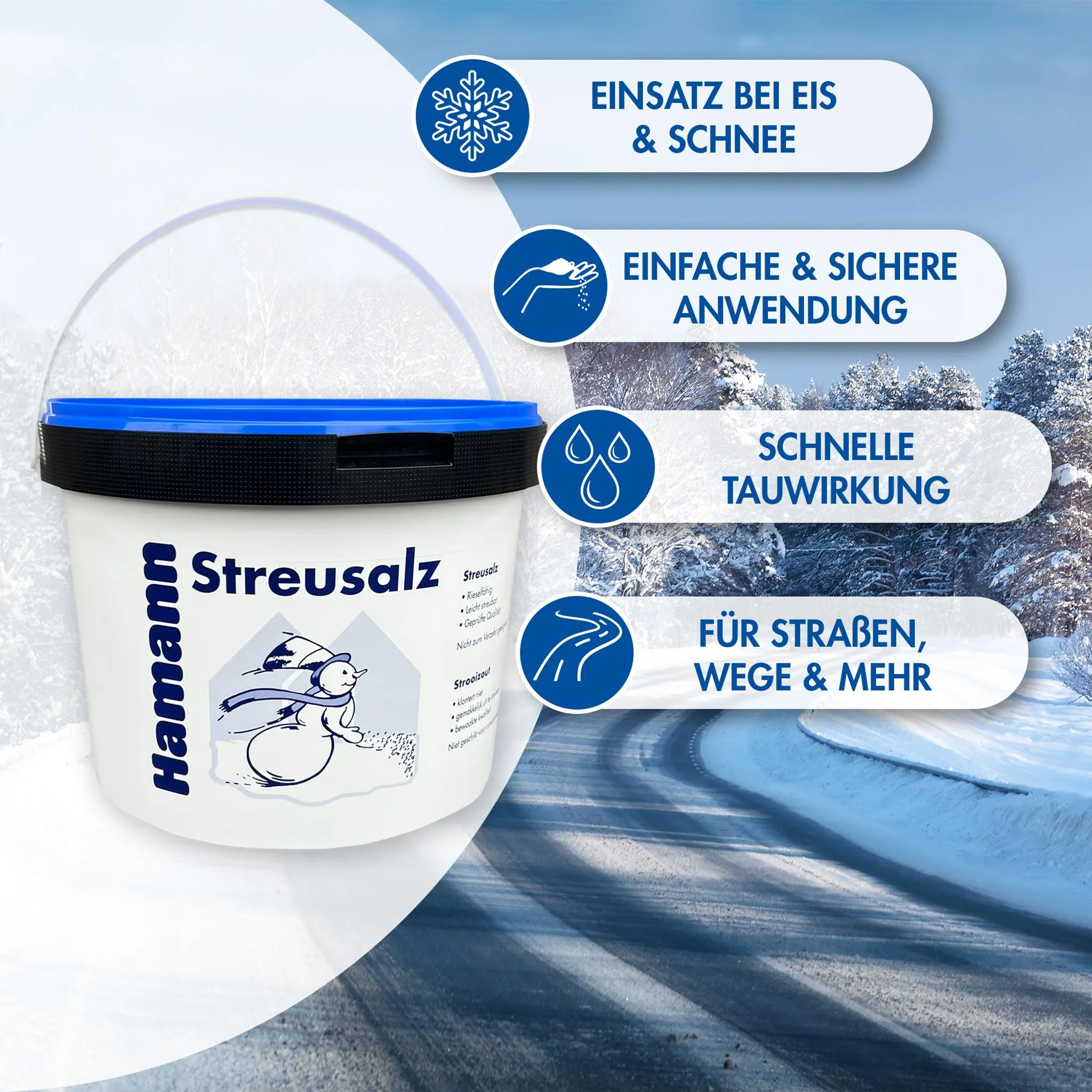 Hamann Streusalz Eimer 650 kg (65 x 10 kg) – Bild 3