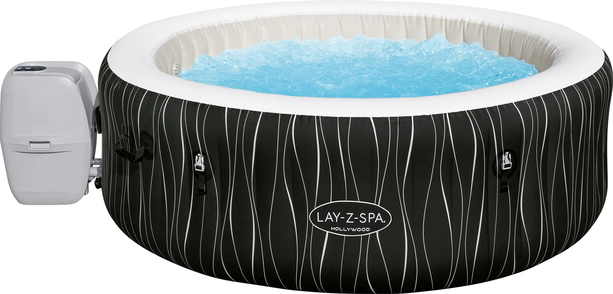 Bestway®  LAY-Z-SPA® LED-Whirlpool Hollywood AirJet™ 196 x 66 cm, rund