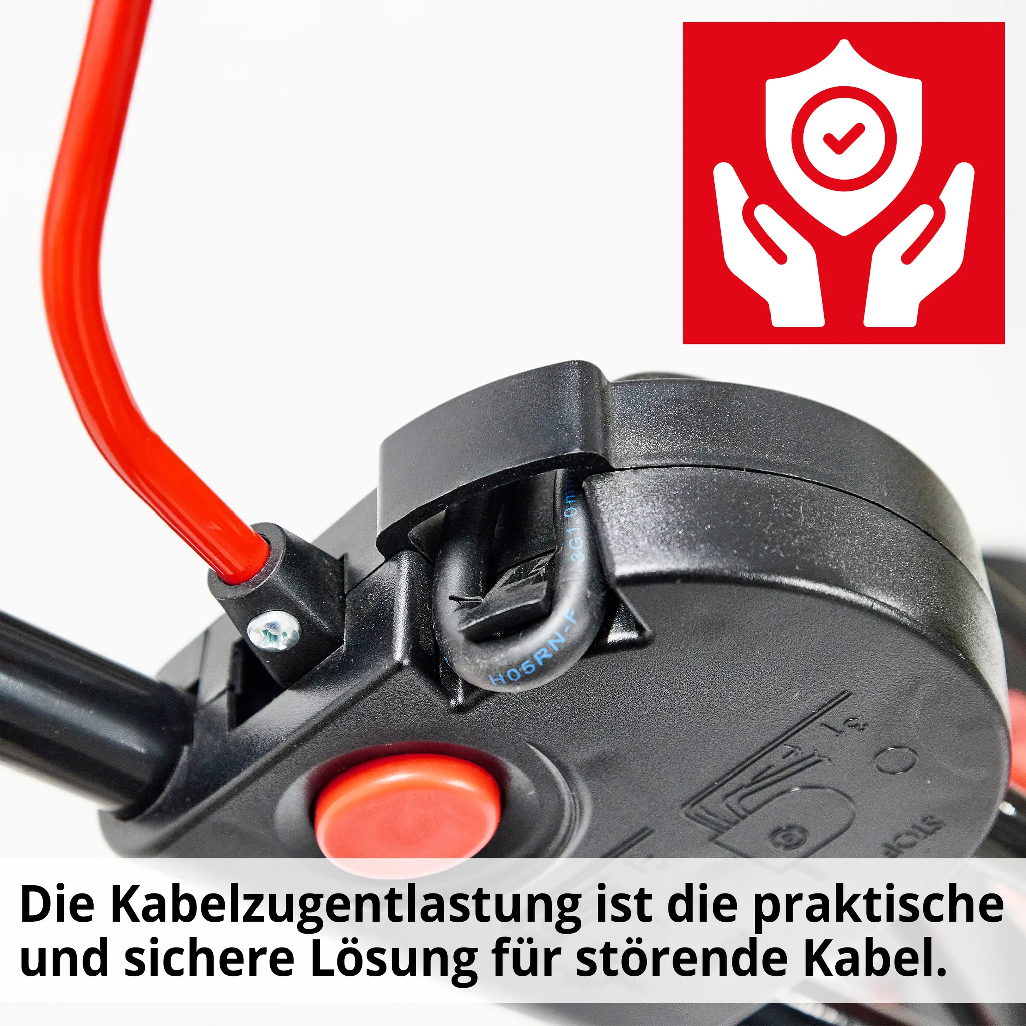 HECHT Rasenmäher Elektro mit Antrieb 1803 S | 5in1 | 46 cm Schnittbreite | 1800 W | 60 L Fangkorb | Mulchkit | Stahlgehäuse – Bild 8