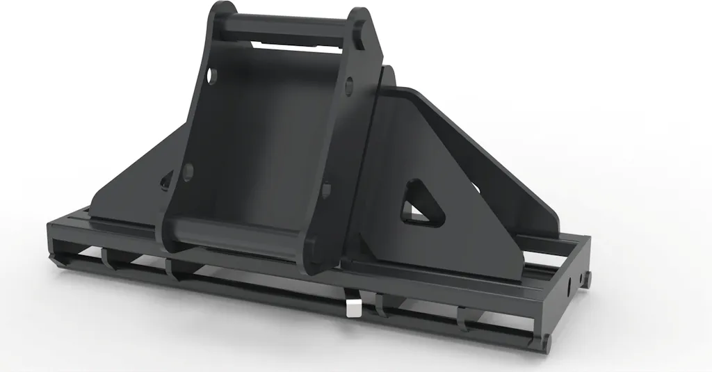 Joma-Tech Adapter von Bagger auf Euroaufnahme, Euroadapter Lehnhoff MS08 / SW08 mechanische Verriegelung – Bild 3