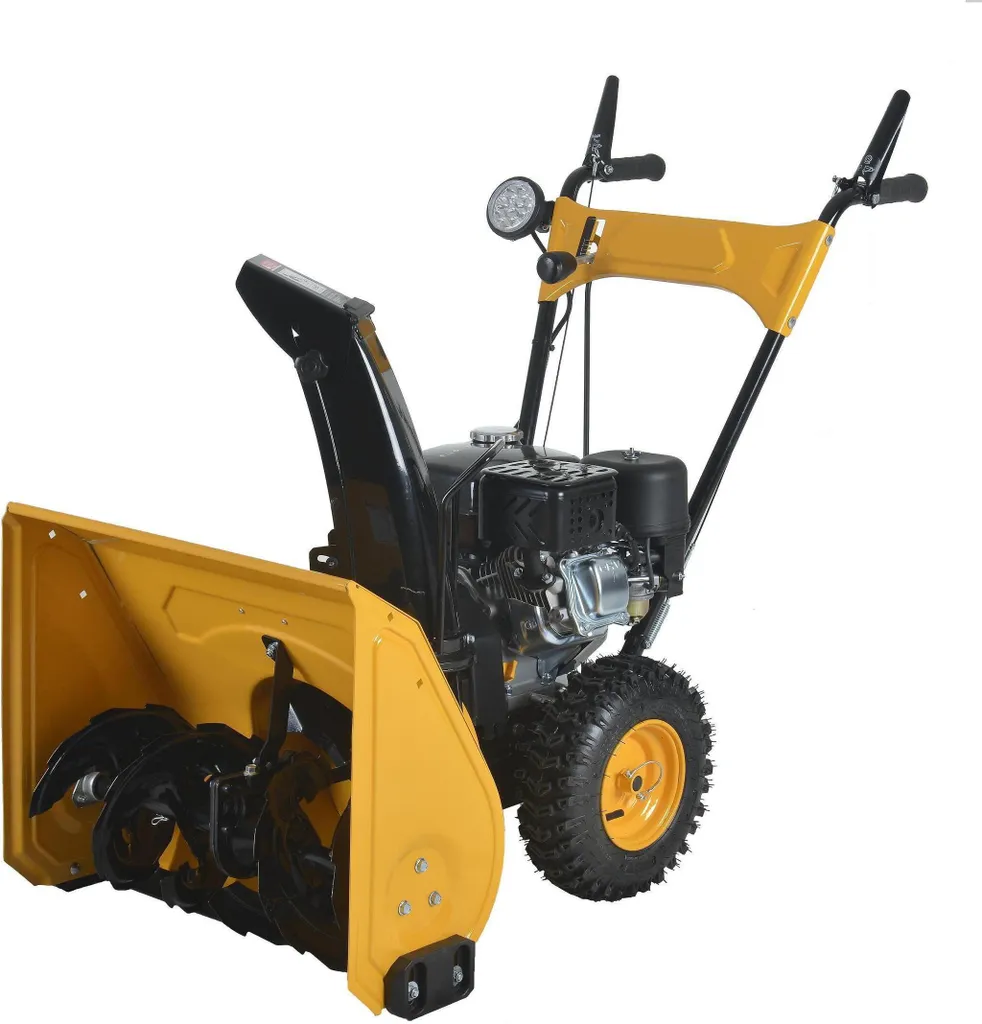 Varan Motors - KCM24LED BENZIN SCHNEEFRÄSE SCHNEERÄUMER Loncin 196CC  Motor mit elektrischem Anlasser und LED-Beleuchtung