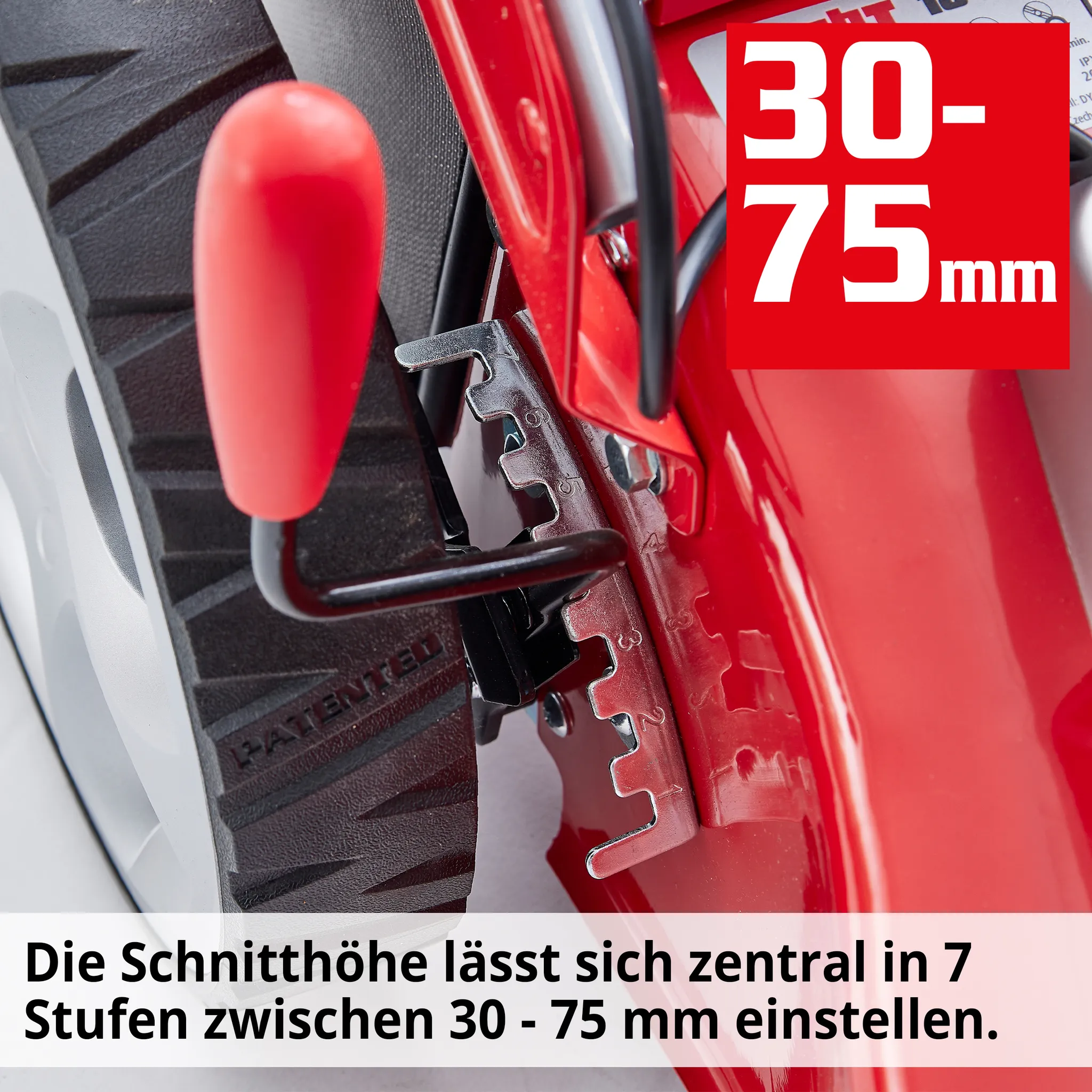 HECHT Rasenmäher Elektro mit Antrieb 1803 S | 5in1 | 46 cm Schnittbreite | 1800 W | 60 L Fangkorb | Mulchkit | Stahlgehäuse – Bild 7