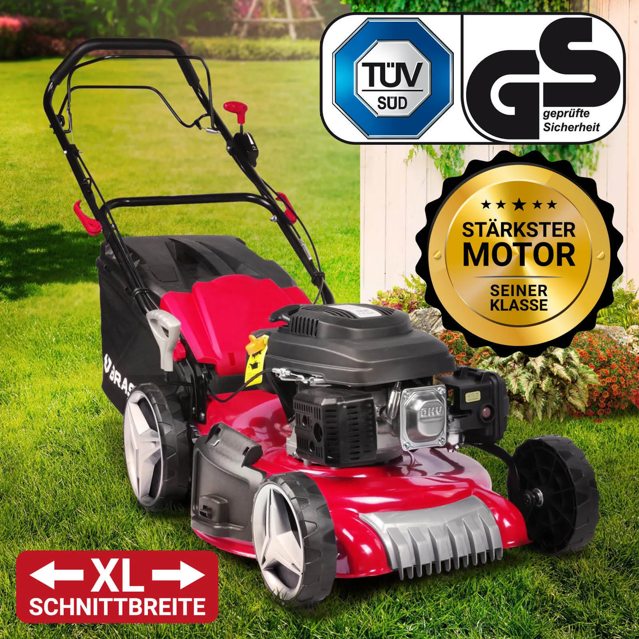 BRAST Benzin Rasenmäher 20224 DELUXE RL