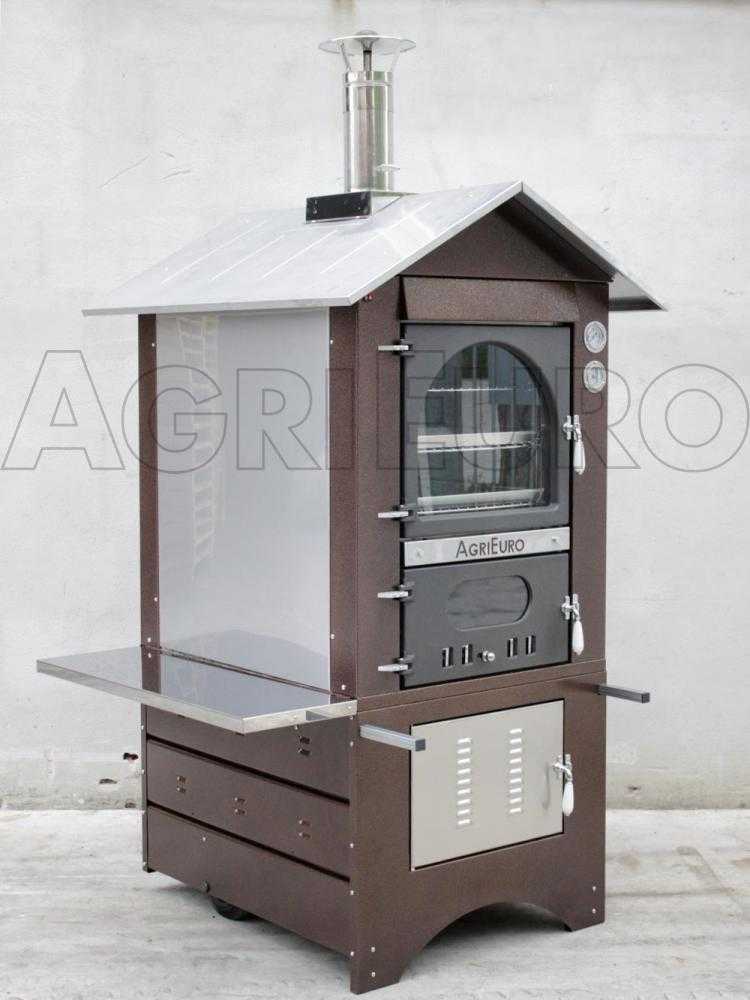 AgriEuro Magnus 80 Deluxe EXT - Holzbackofen - aus Edelstahl - kupferfarben – Bild 3