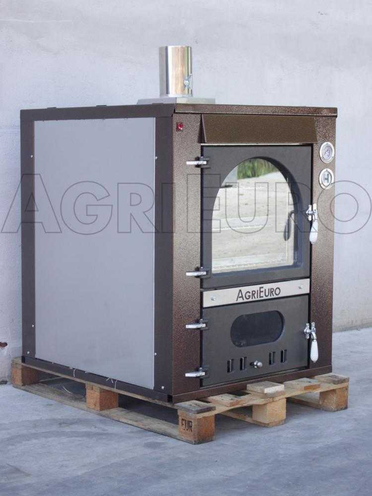 AgriEuro Magnus 80 Deluxe INC - Einbau-Holzbackofen aus Edelstahl - kupferfarben – Bild 3