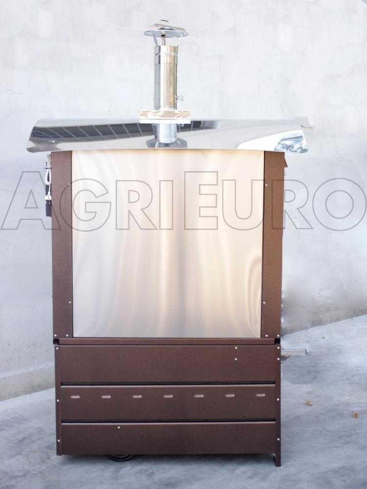 AgriEuro Maximus 100 Deluxe EXT - Edelstahl Holzbackofen für draußen - kupferfarben – Bild 4