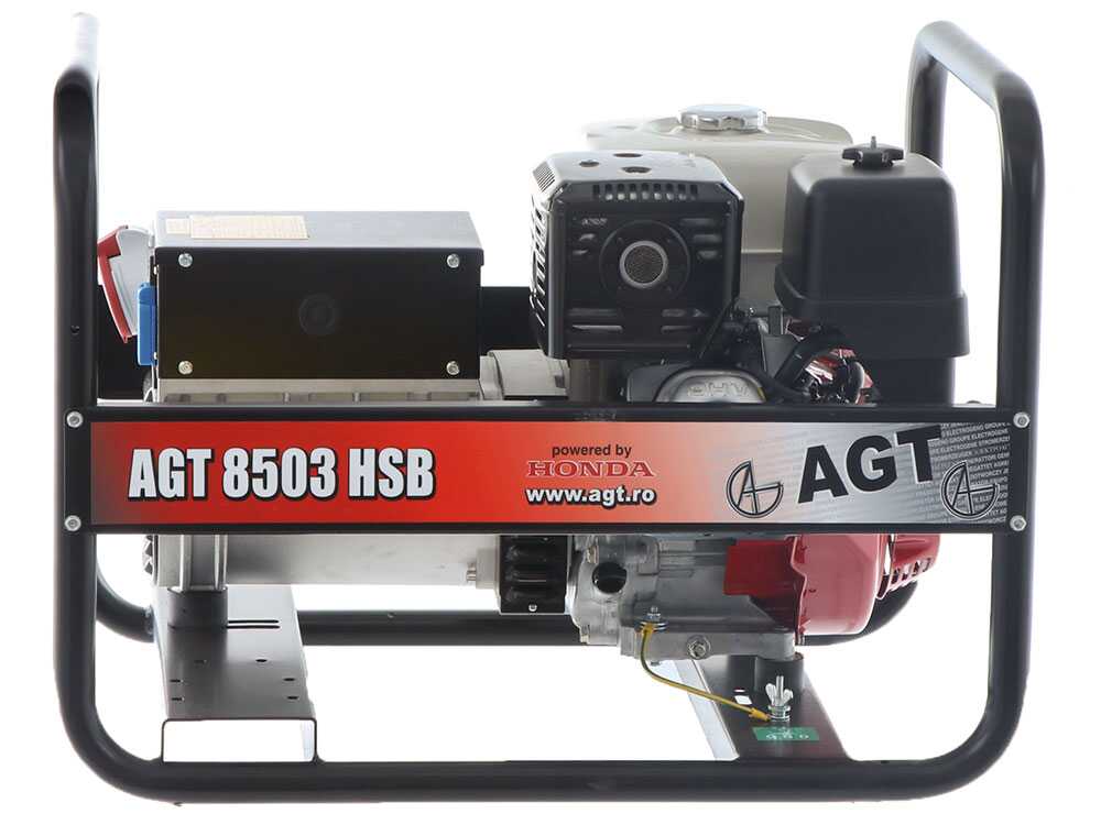 AGT 8503 HSB - Benzin-Stromerzeuger 6.4 kW - Dauerleistung 6 kW - 400V – Bild 4