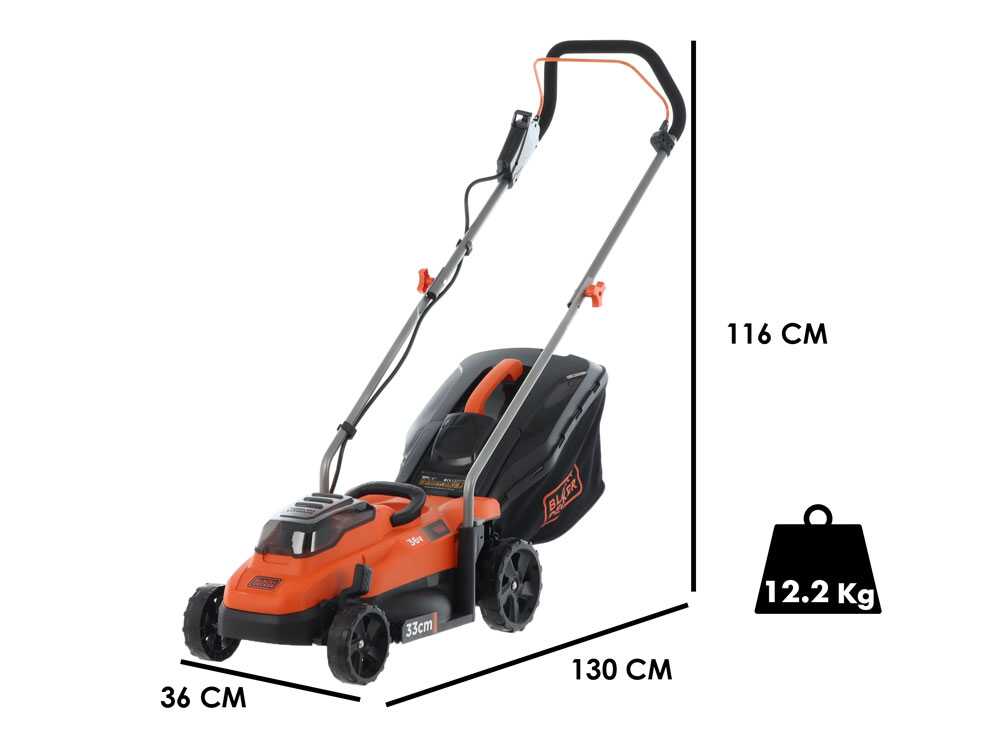 Akku Rasenmäher Black & Decker BCMW3336L2-QW - 36V 2.5Ah