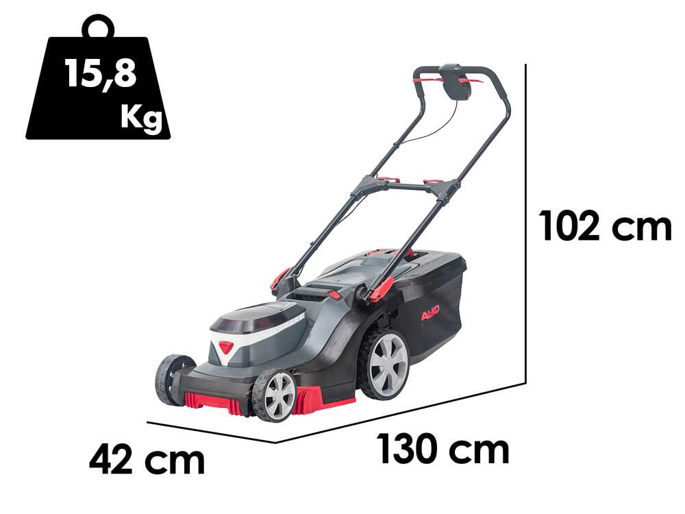 AL-KO 382 Li Premium -  Akku-Rasenmäher - Schnittbreite 38 cm - 2x 18V/5,0Ah