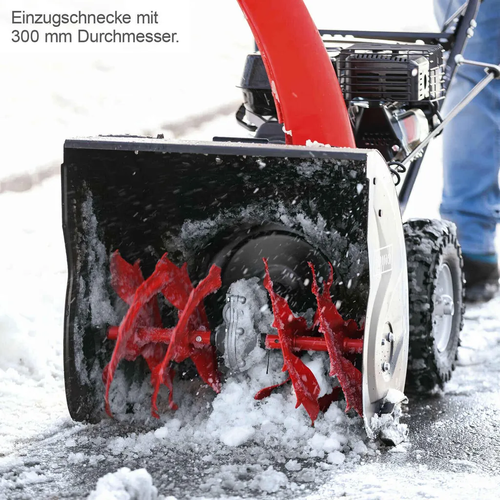 Scheppach Benzin-Schneefräse ST570 | 4-Takt-Benzinmotor mit 4,1 kW / 5,6 PS | 57cm Breite / 53,5 cm Höhe | 6 m Wurfweite | Radantrieb | 8 Gänge – Bild 8