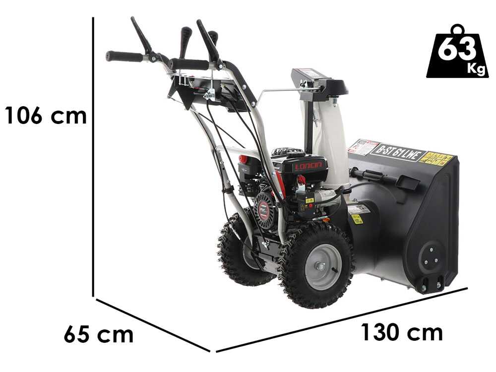 BlackStone  B-ST 61 LWE - Benzin-Schneefräse - Loncin H200