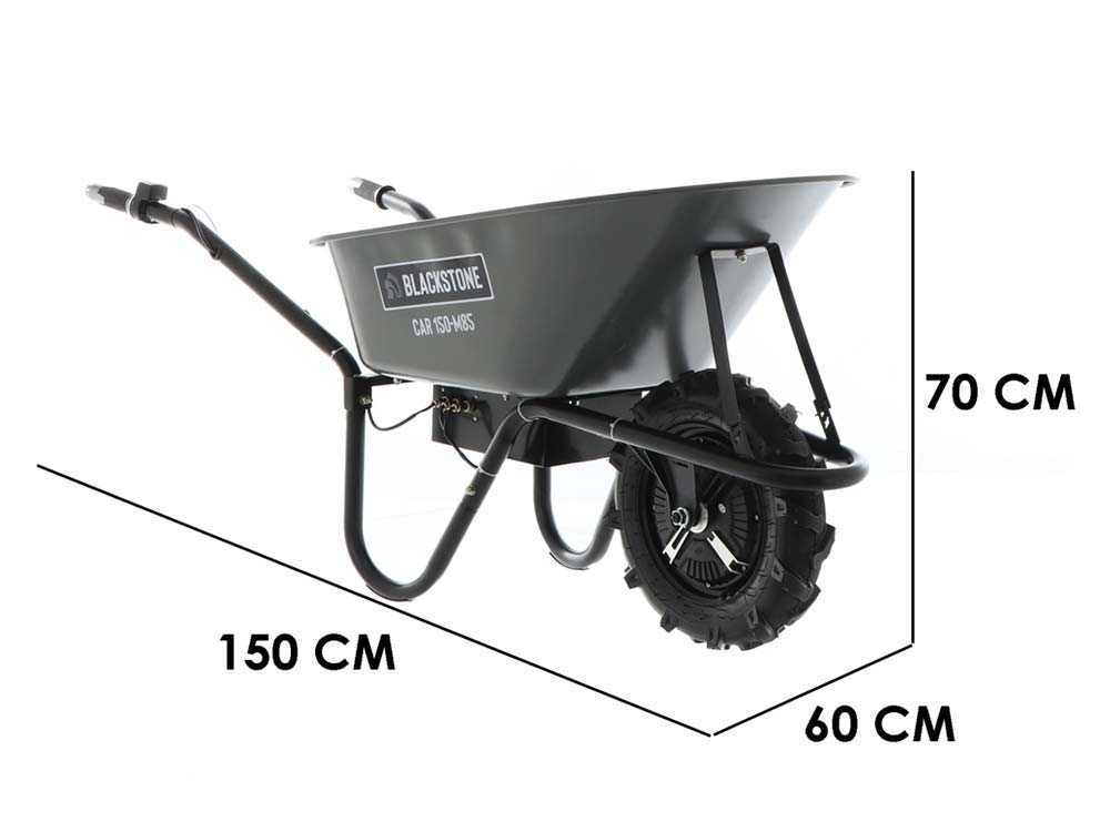 Blackstone CAR 150-M85 - Akku-Schubkarre - Akku 24V/12Ah