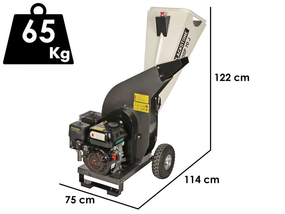 BlackStone DSP 70 J - Häcksler mit Verbrennungsmotor - 212-cm³-Benzinmotor