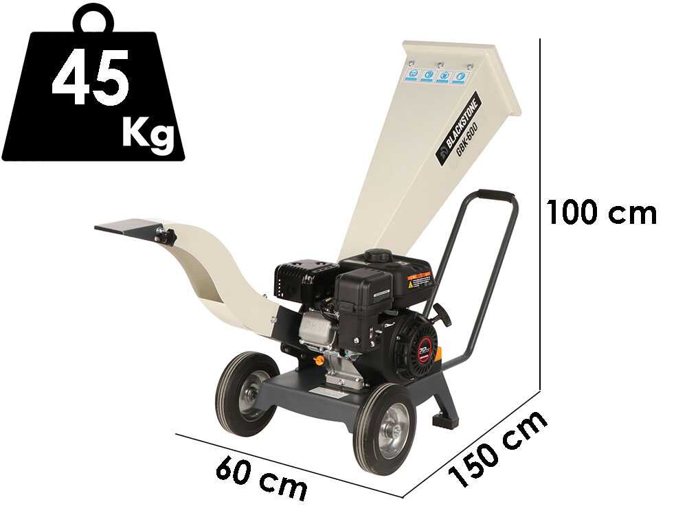 BlackStone GBK 600 - Benzin Häcksler , Benzin Motor 7 PS