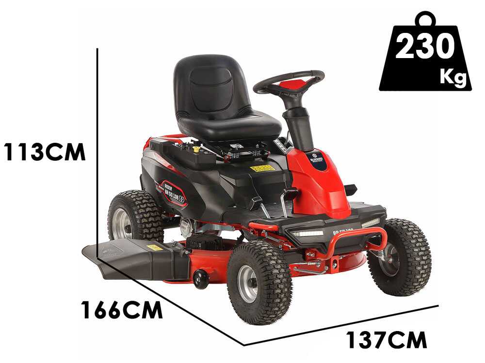 Blue Bird BR SD 98 - Akku-Rasentraktor 48V/75Ah - Schnittbreite 98cm