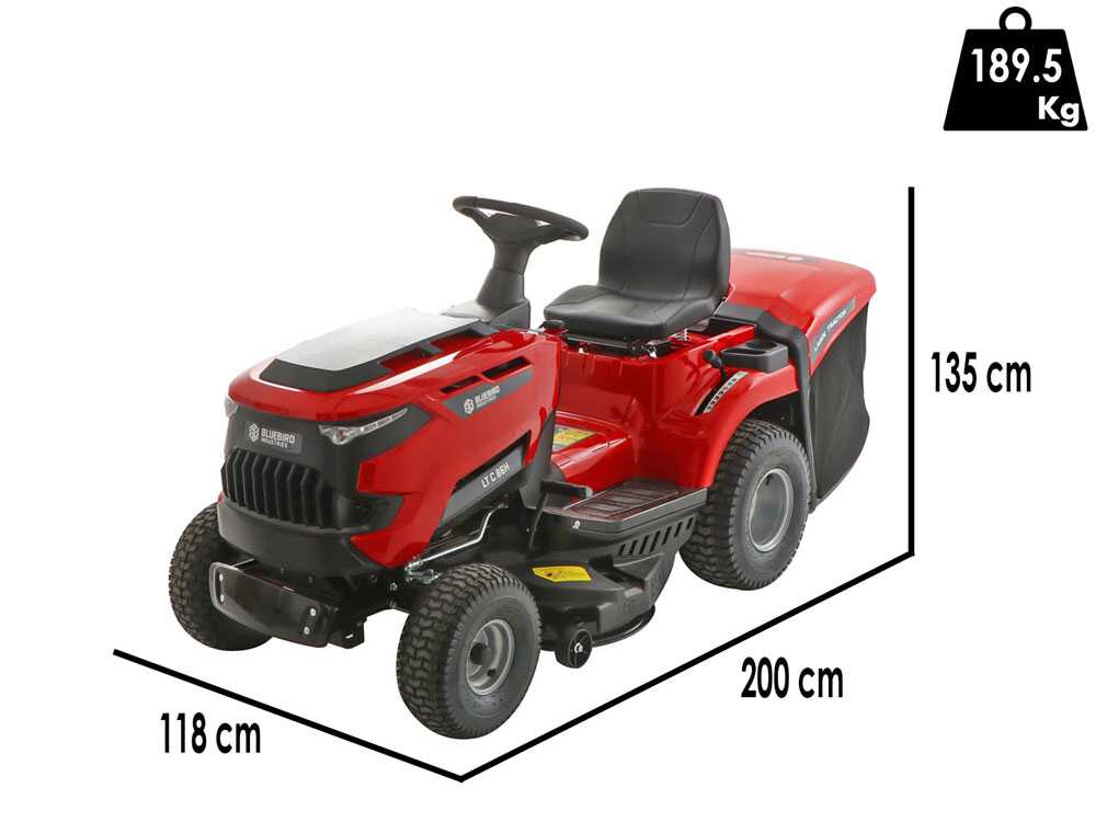 Blue Bird LT C 92H - Rasentraktor mit Hydrostatgetriebe - 245 L Fangkorb