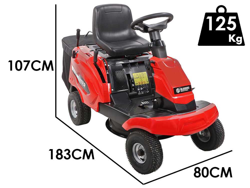 BlueBird TR P 62H – Mini-Rider Rasentraktor – Motor 224 cm³ – Elektrischer Start