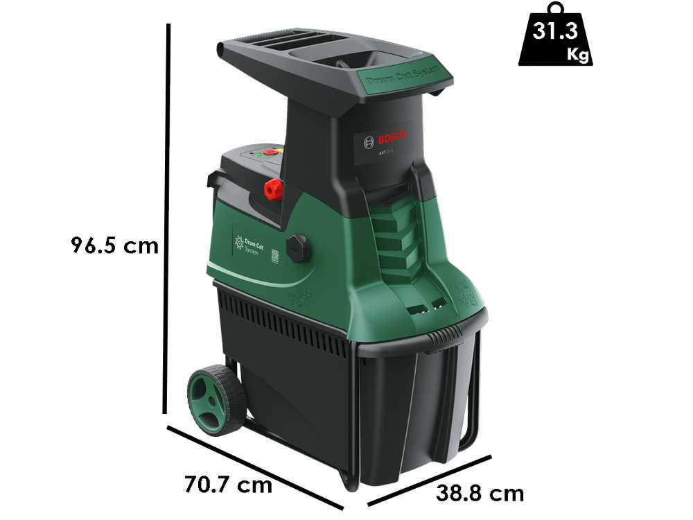 Bosch AXT 25 D - Elektrischer Häcksler - Fangkorb 53 L