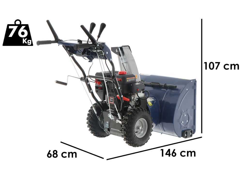 BullMach BM-66 LWE - Benzin-Schneefräse - Loncin G210F(D)S