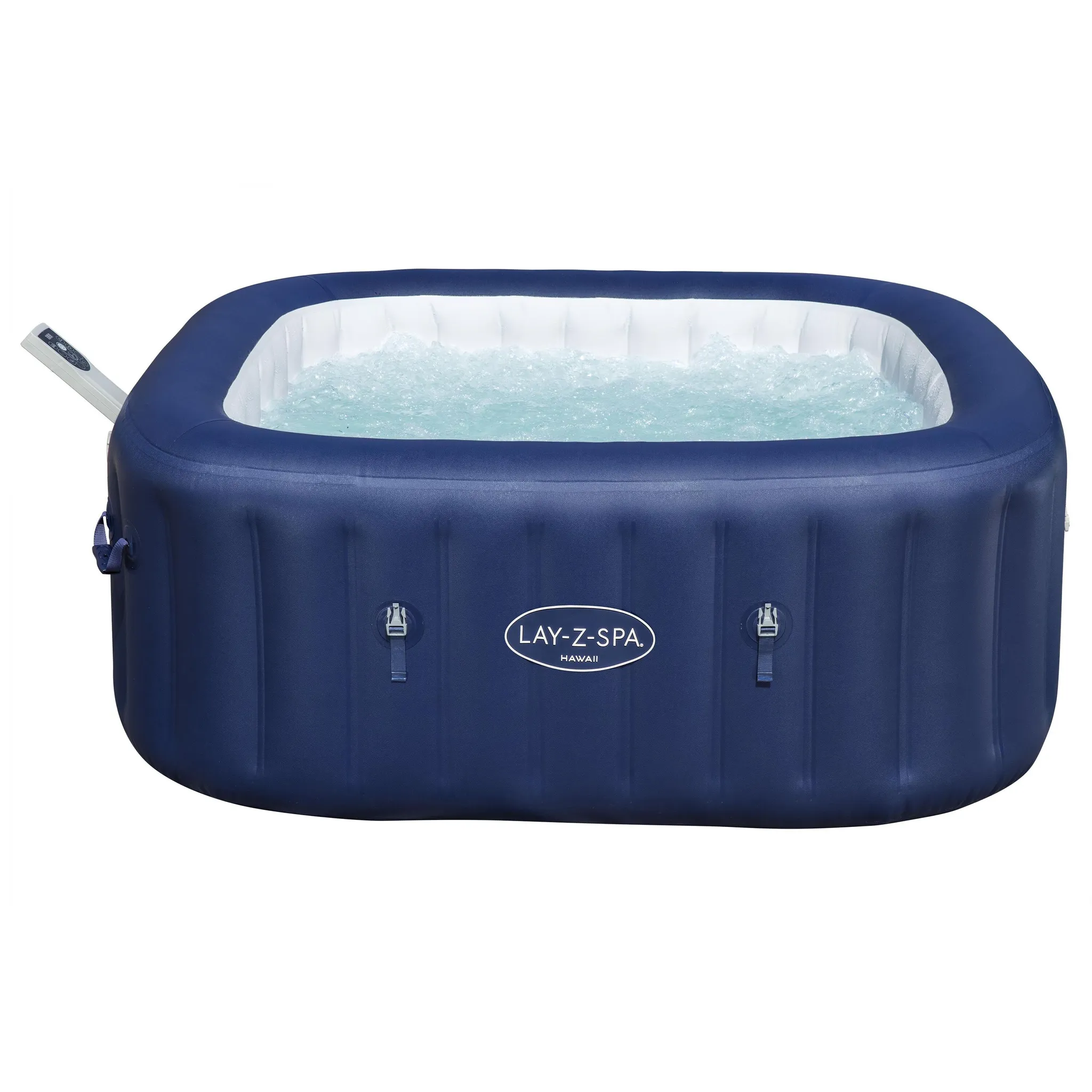 Bestway® LAY-Z-SPA® Energiespar-Whirlpool Hawaii AirJet™ mit App-Steuerung + integrierter UltraFit™ -Pumpeneinheit, für 6 Personen 180 x 180 x 71 cm, Kobaltblau