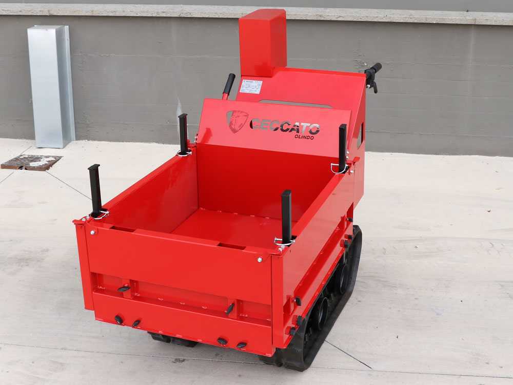 Ceccato Olindo Tritone BIG CINGO - Biohäcksler mit Raupenantrieb und Motorschubkarre - Motor Honda GX390 – Bild 4