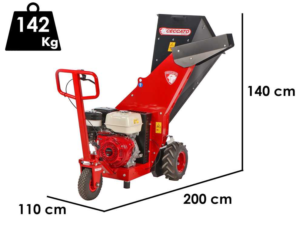 Ceccato Tritone Maxi selbstfahrend - Benzin-Häcksler - Honda-Motor GX390