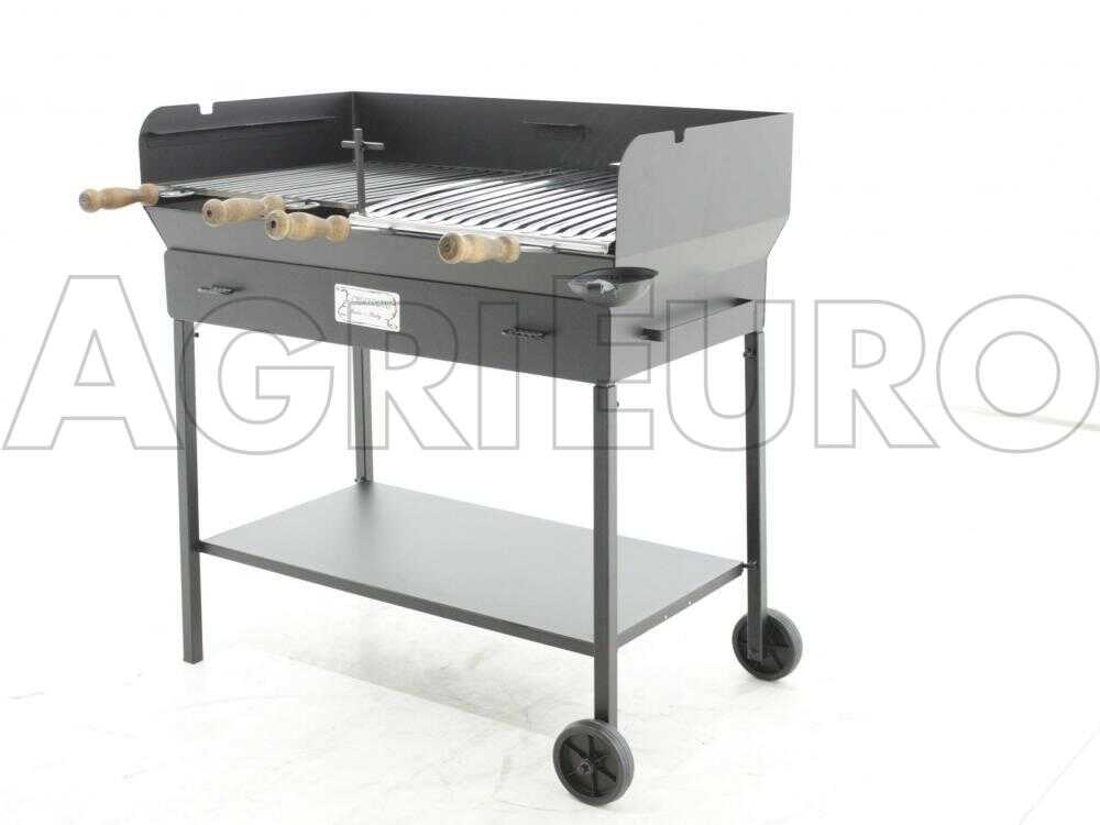 Cruccolini Party - Holzkohlegrill mit Doppelgrillrost - aus schwerem Stahl – Bild 3