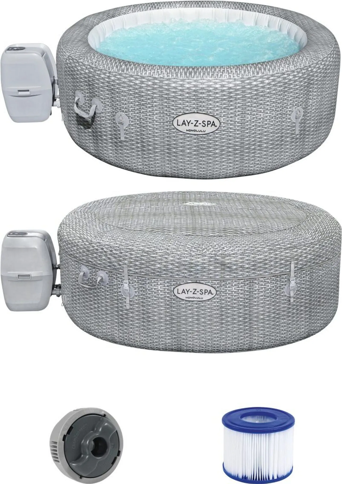 Bestway® LAY-Z-SPA® Whirlpool Honolulu AirJet™ 196 x 71 cm, rund – Bild 4