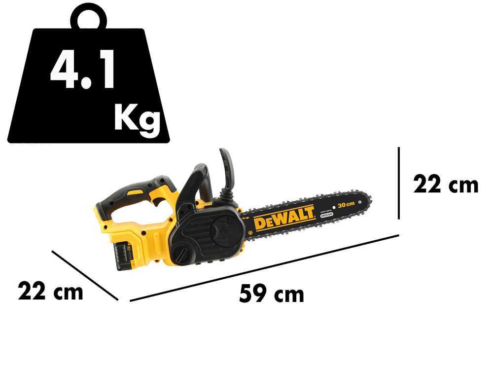 Dewalt DCM565P1-QW - Akku-Kettensäge 18V 5Ah - Schwert 30 cm