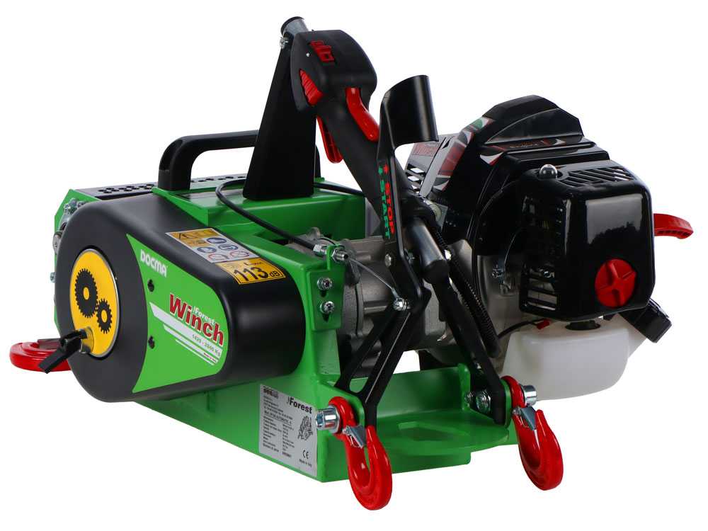 Docma VF150 Automatic - Forstseilwinde - Motor Solo HP50E-A - Seil Ø 5mm 80m – Bild 3