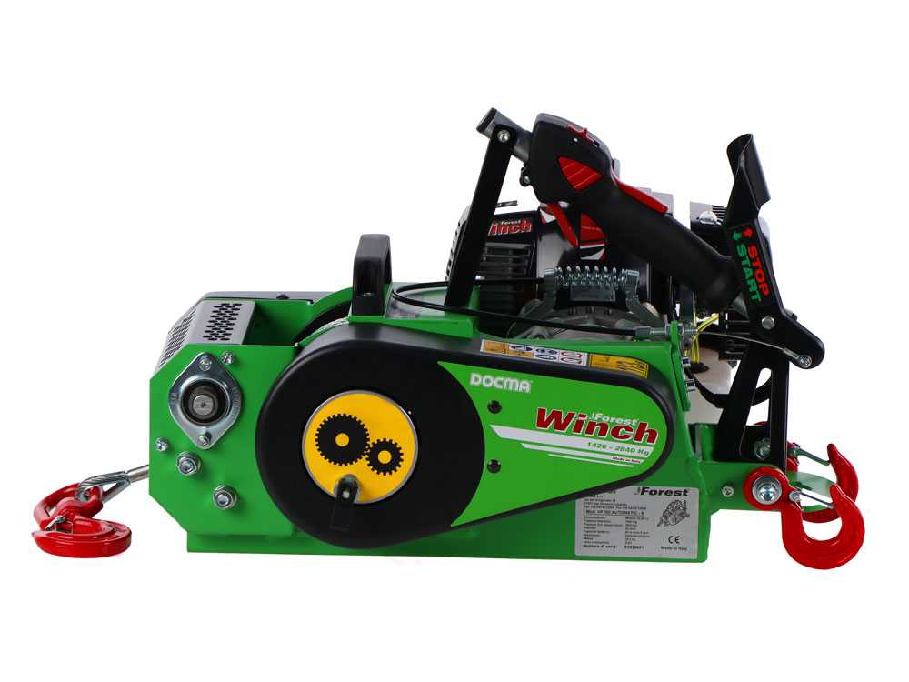 Docma VF150 Automatic - Forstseilwinde - Motor Solo HP50E-A - Seil Ø 5mm 80m – Bild 4