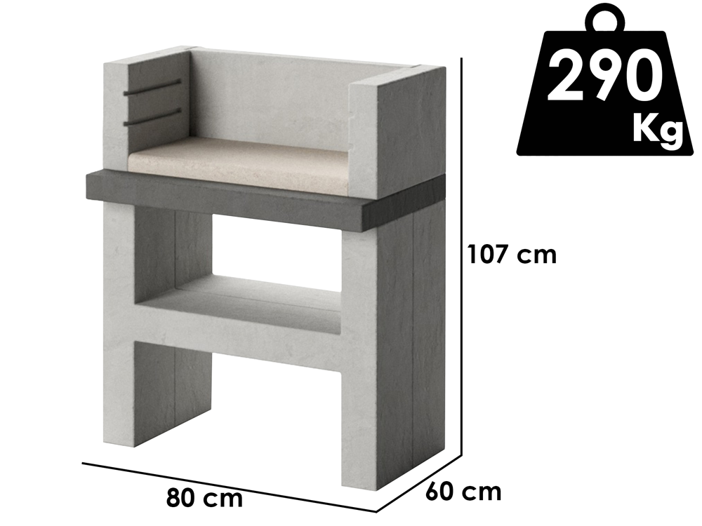Edilmark Funny - Grillkamin für Holzkohle
