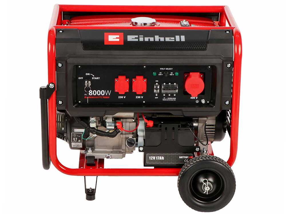 Einhell TC-PG 8000 - Benzin-Stromerzeuger - mit AVR - 8.0 kW - Dauerleistung 7.5 kW 400V – Bild 3