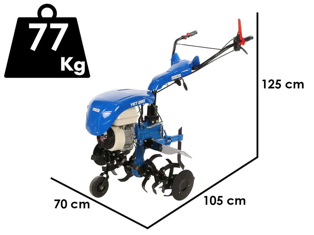 EuroMech YET 280 – Benzin-Motorhacke – 6,5 PS – Honda GP200