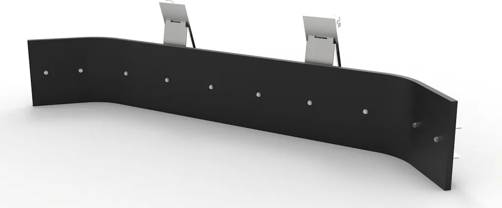 Joma-Tech Schmutzschieber ecoLine mit Euroaufnahme - Verzinkt in 2550mm Breite