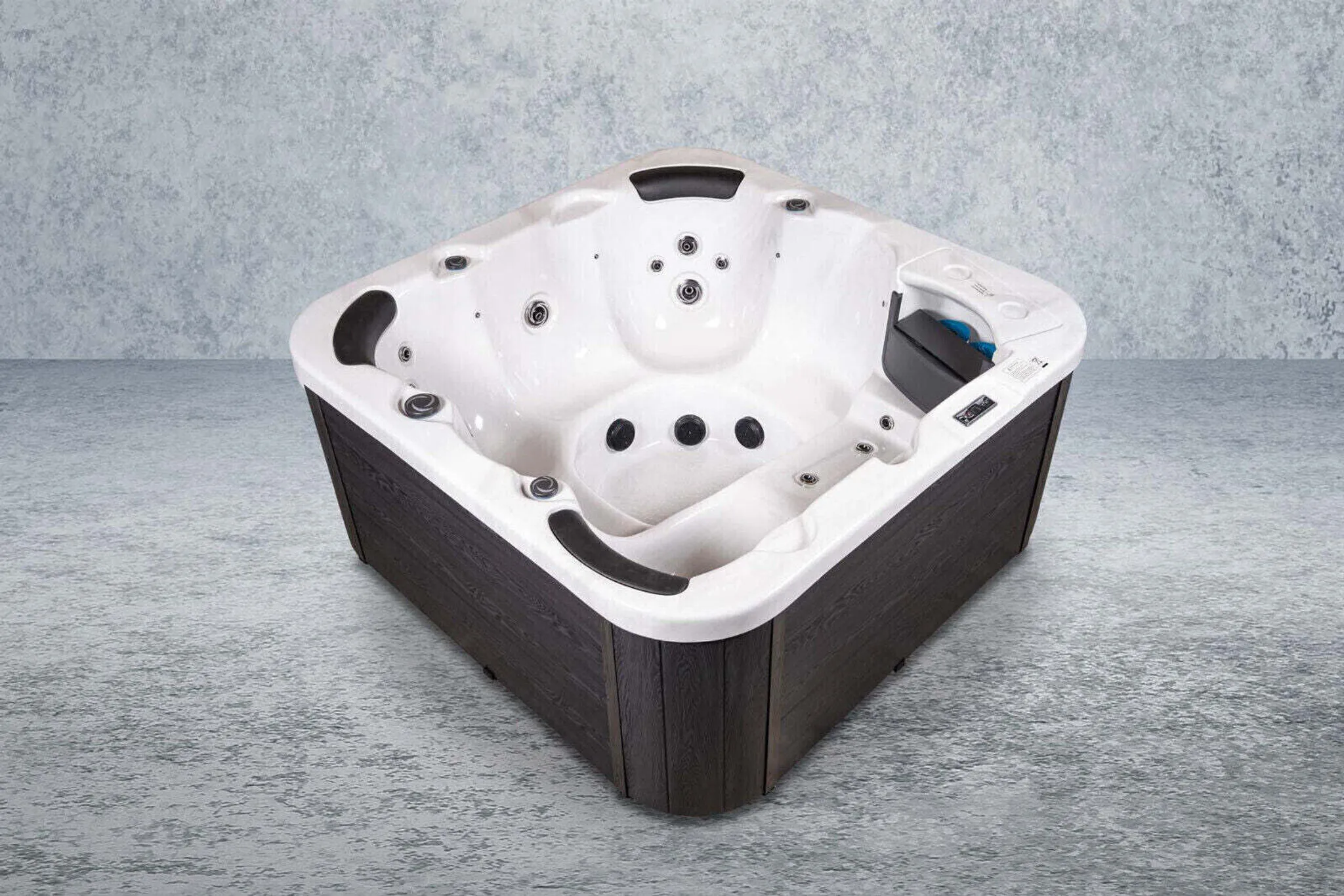 XXL Luxus SPA LED Whirlpool SET 200x200 Outdoor+Indoor Pool+Ozon+Vollausstattung+Thermoabdeckung bis zu 6 Pers. Modell 2025 – Bild 3