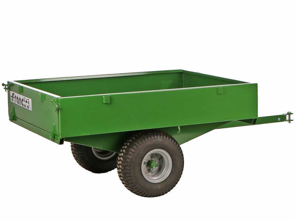 Francini FQ4 - Anhänger für Rasentraktor aus Stahl - 120x90(h 25 cm)