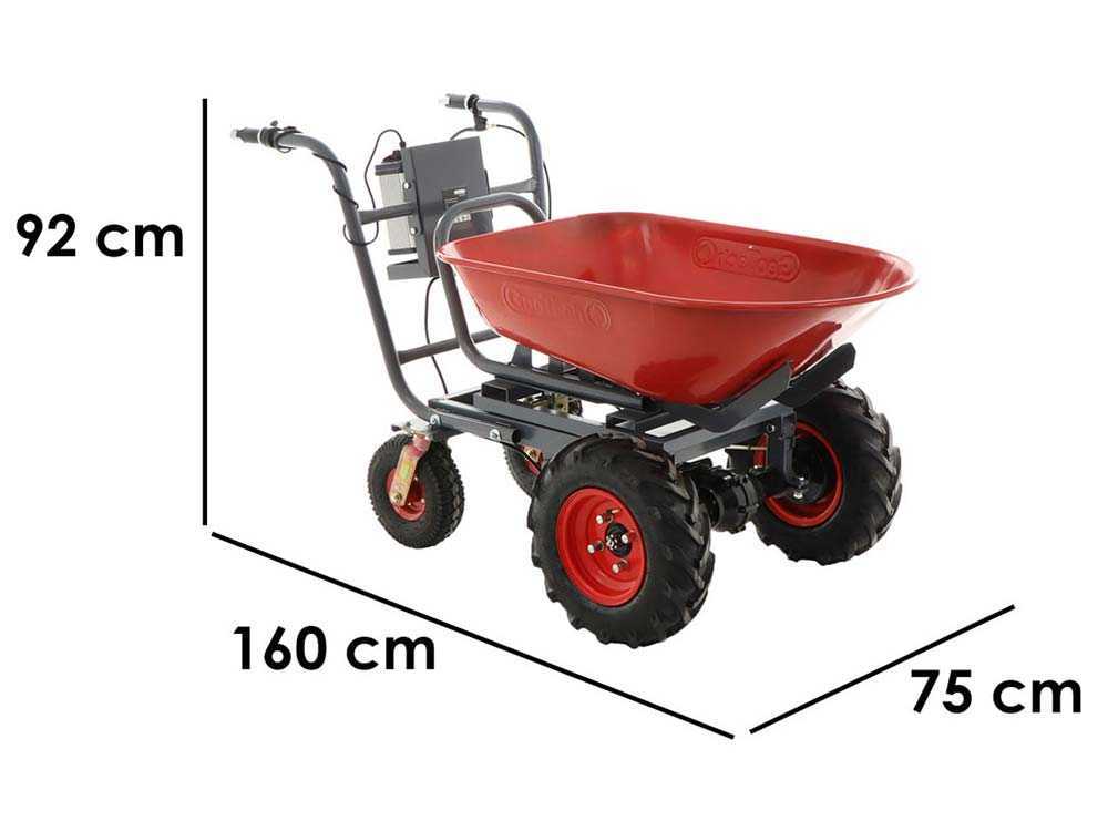 GeoTech CAR 300T-100 - Akku-Schubkarre - Akku 40V 6 Ah