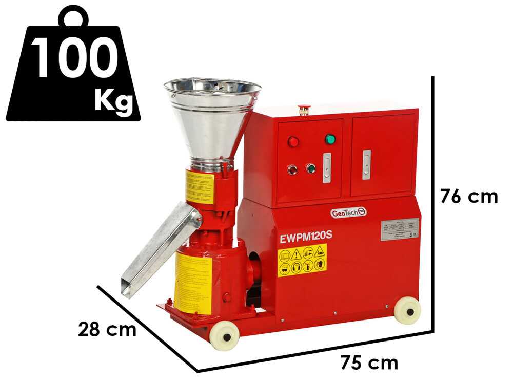 GeoTech EWPM120S - Pelletpresse 230V - Pelletherstellung für die Heizung