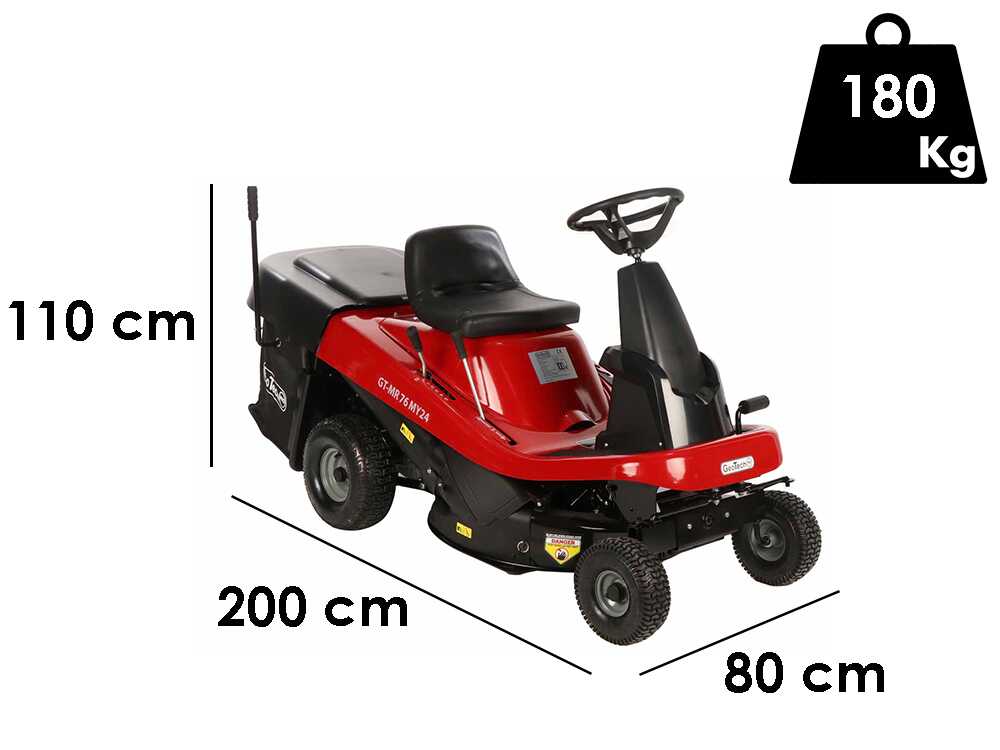 GeoTech-Pro GT-MR 76 – Rider-Rasentraktor – Motor 432 cm³ – Elektrostart