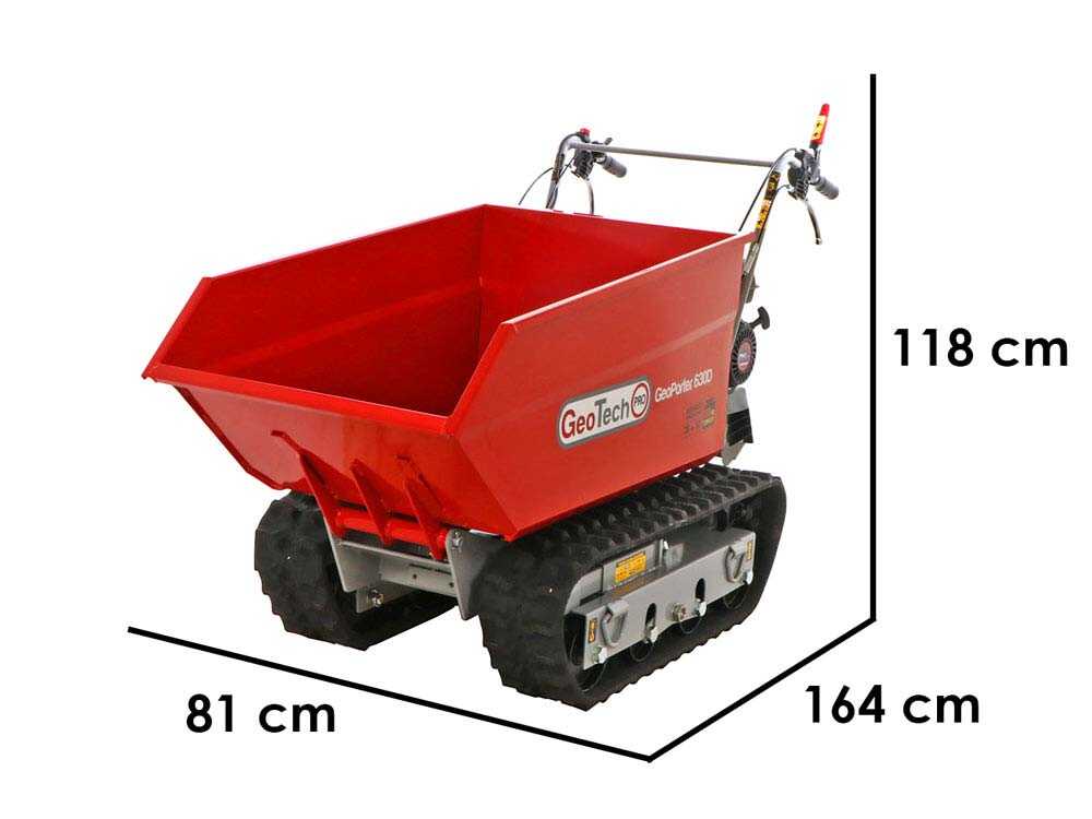 GeotechPro GeoPorter 630D - Raupendumper - Dumper-Mulde 600Kg