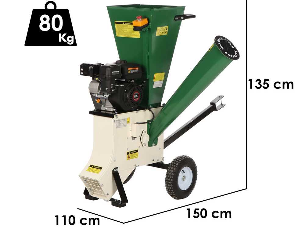 GreenBay GB-WDC 75 L - Häcksler mit Benzinmotor Loncin