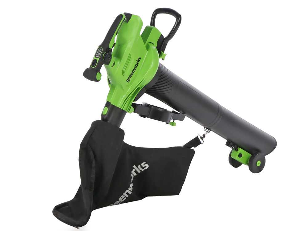 Greenworks GD48BVIIK4- Akku-Laubbläser/Laubsauger, 48V/4Ah – Bild 3