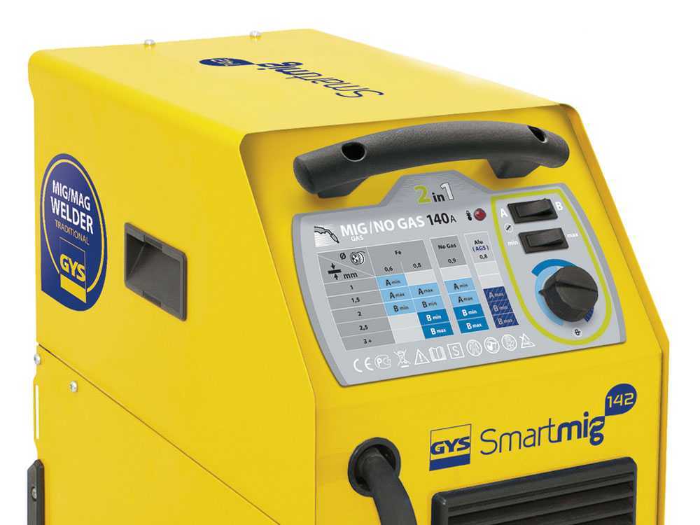 GYS SMARTMIG 142 - Transformatorschweißgerät (MIG/MAG: GAS, NO GAS) - Gleichstrom (DC) – Bild 3