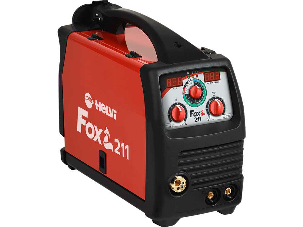 Helvi Fox 211 Digital - Inverter-Fülldraht-Schweißgerät - MIG-MMA-TIG - GAS/NO GAS