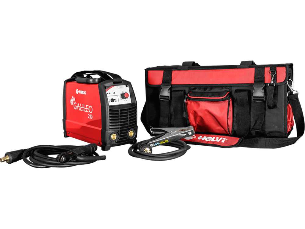 Helvi Galileo 219 - Inverter-Schweißgerät - MMA/TIG  - 200A - Kit mit Tasche