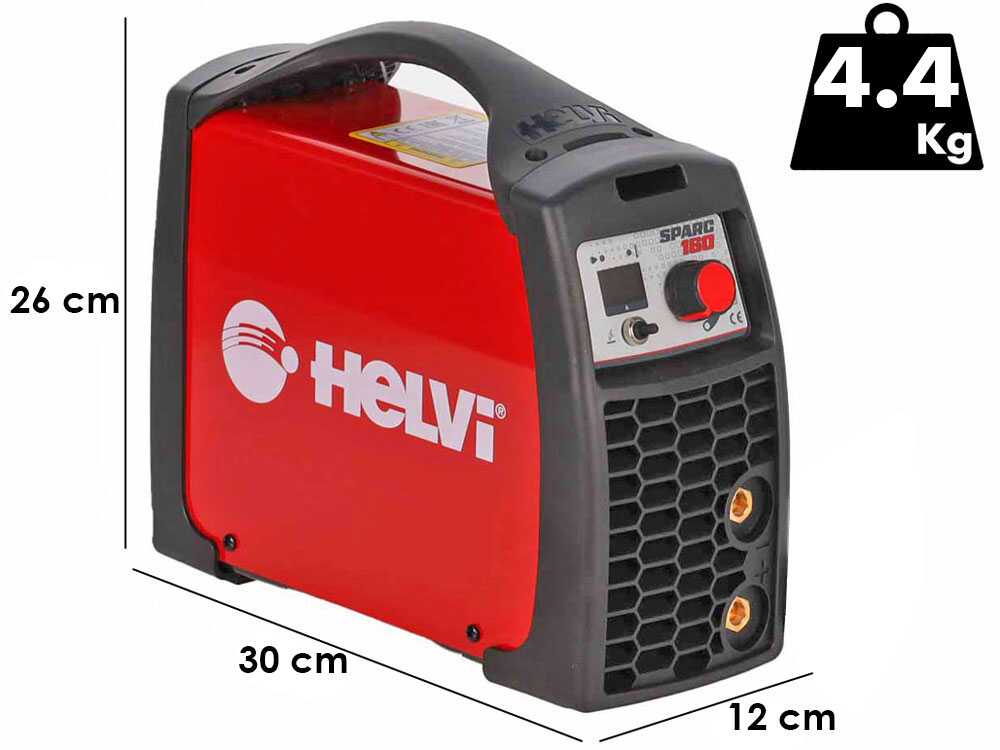 Helvi Sparc 200 - Inverter-Schweißgerät (MMA) + Kit, Gleichstrom (DC)