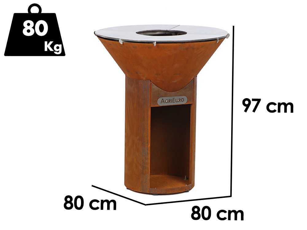Icon 80  - Cortenholz-Grill