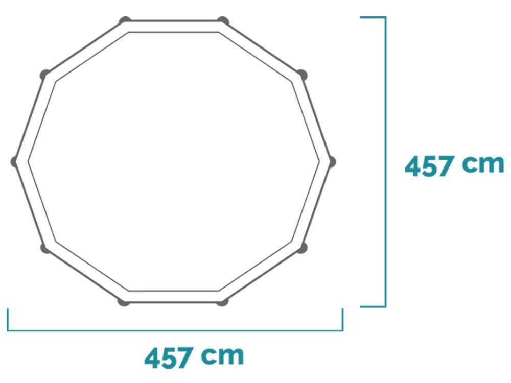 Intex Prisma Frame 26724NP - Ø457x107 cm - Runder Pool